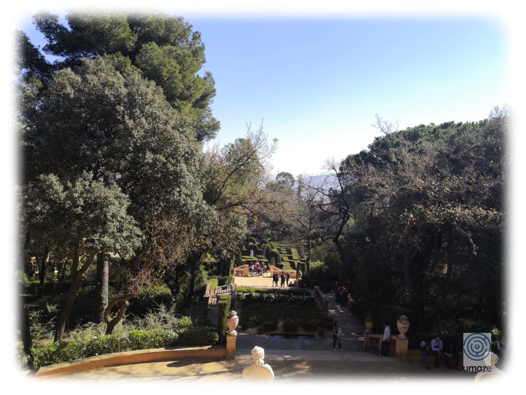 View Laberint d'Horta from the third terrace