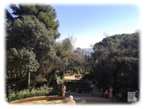 View Laberint d'Horta from the third terrace